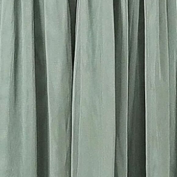 Anthro BHLDN Hitherto Sage Green Cordelia Strapless Fit and Flare Chiffon Dress - Picture 6 of 8